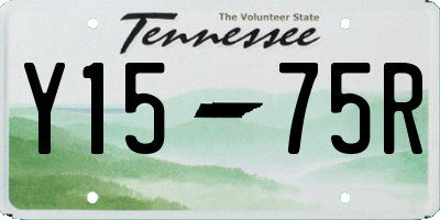 TN license plate Y1575R