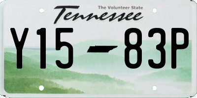 TN license plate Y1583P