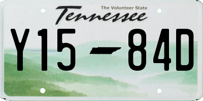 TN license plate Y1584D