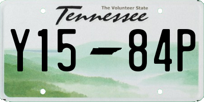 TN license plate Y1584P