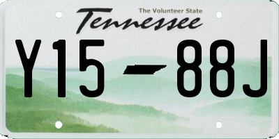TN license plate Y1588J