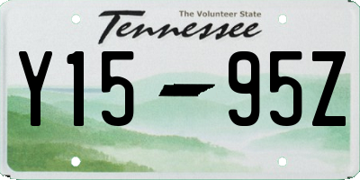 TN license plate Y1595Z