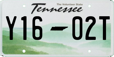 TN license plate Y1602T