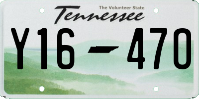 TN license plate Y1647O