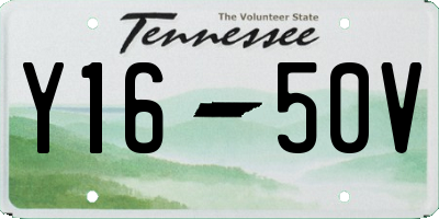 TN license plate Y1650V