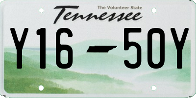 TN license plate Y1650Y