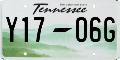TN license plate Y1706G