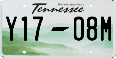 TN license plate Y1708M