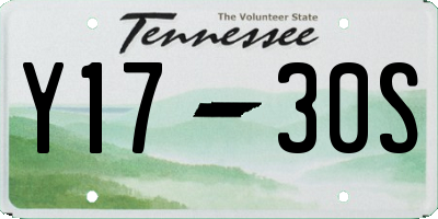 TN license plate Y1730S