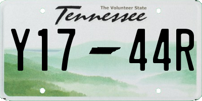 TN license plate Y1744R