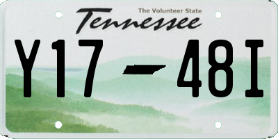 TN license plate Y1748I