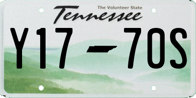 TN license plate Y1770S