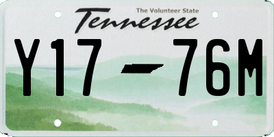 TN license plate Y1776M