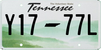 TN license plate Y1777L