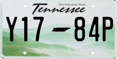 TN license plate Y1784P