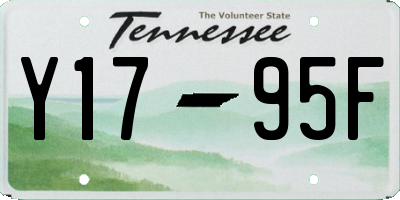 TN license plate Y1795F