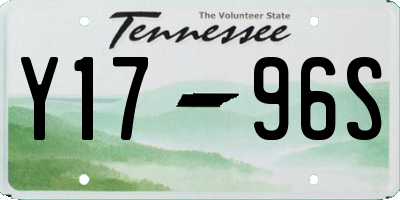 TN license plate Y1796S