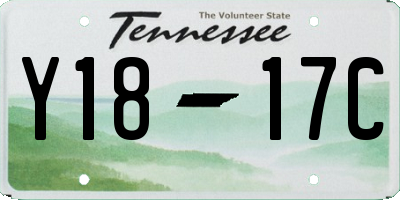 TN license plate Y1817C