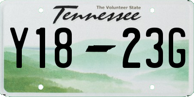 TN license plate Y1823G