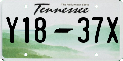 TN license plate Y1837X