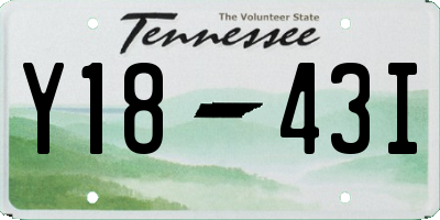 TN license plate Y1843I