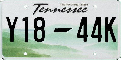 TN license plate Y1844K