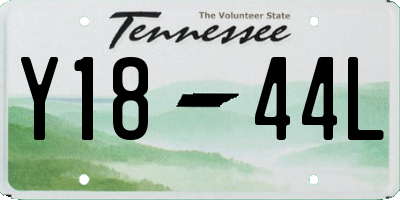 TN license plate Y1844L