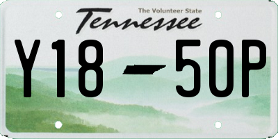 TN license plate Y1850P