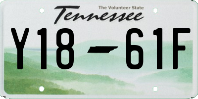 TN license plate Y1861F