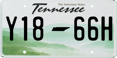 TN license plate Y1866H