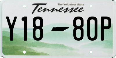 TN license plate Y1880P