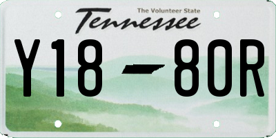 TN license plate Y1880R