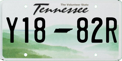 TN license plate Y1882R