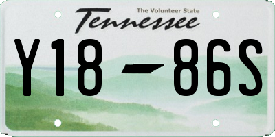 TN license plate Y1886S