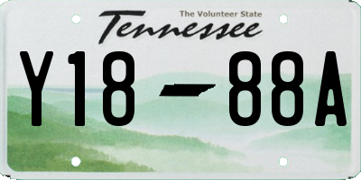 TN license plate Y1888A