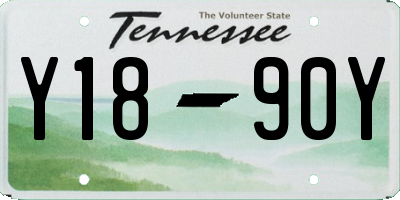 TN license plate Y1890Y