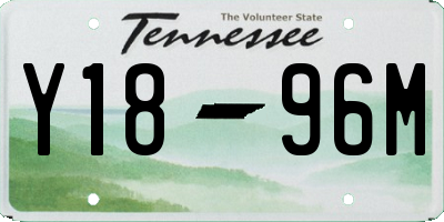 TN license plate Y1896M