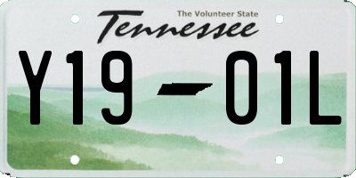 TN license plate Y1901L