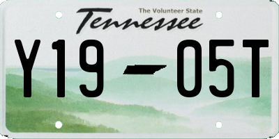 TN license plate Y1905T