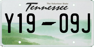 TN license plate Y1909J