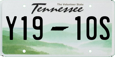 TN license plate Y1910S