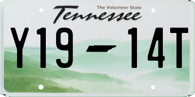 TN license plate Y1914T