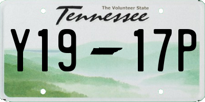 TN license plate Y1917P