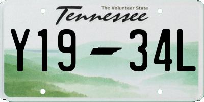 TN license plate Y1934L
