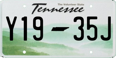 TN license plate Y1935J