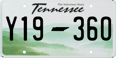 TN license plate Y1936O