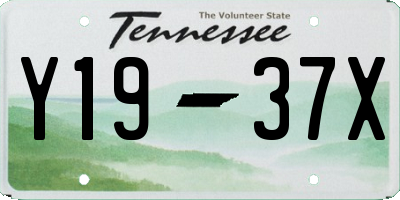 TN license plate Y1937X