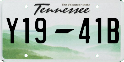 TN license plate Y1941B