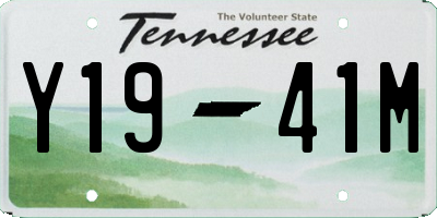 TN license plate Y1941M