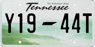 TN license plate Y1944T